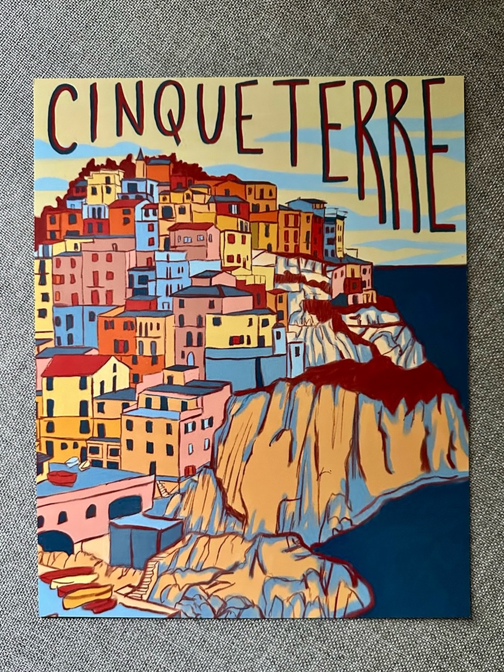 Cinque Terre Italy Travel Art Print
